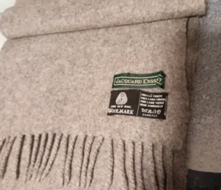 Bufanda Jacquard Lana Virgen woolmark