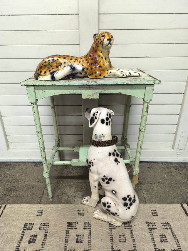 Leopardo de cerámica vintage