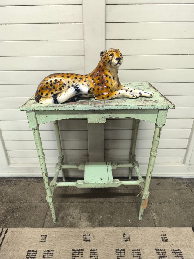 Leopardo de cerámica vintage