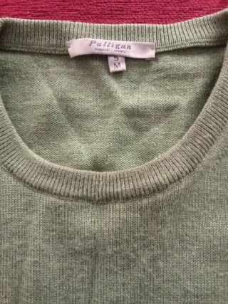 Jersey Pulligan Hombre Talla M Verde pistacho