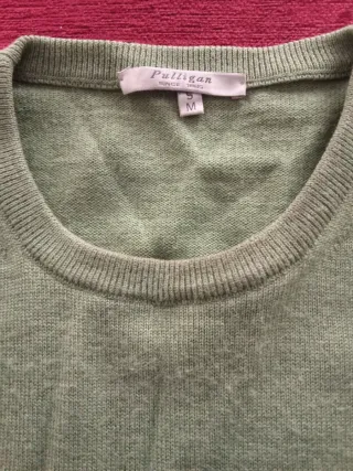 Jersey Pulligan Hombre Talla M Verde pistacho