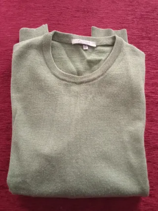 Jersey Pulligan Hombre Talla M Verde pistacho