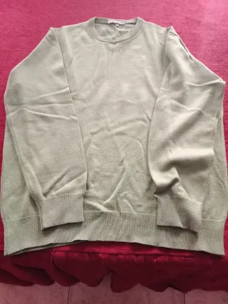 Jersey Pulligan Hombre Talla M Verde pistacho