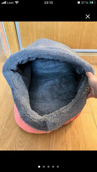 Trasporto per cani/gatti blu e grigio