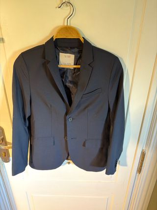 Chaqueta de traje azul Zara Niños