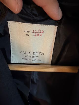 Chaqueta de traje azul Zara Niños