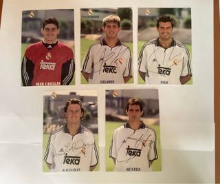 Cartoline ufficiali del Real Madrid stagione 2000/2001