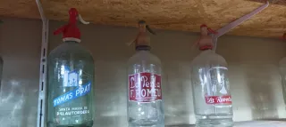 Sifones antiguos de vidrio