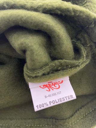 Sciarpa per bambini in pile verde