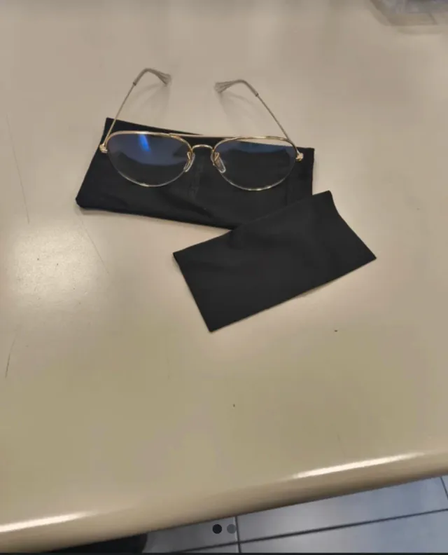 Gafas protectoras pantalla sin graduación doradas