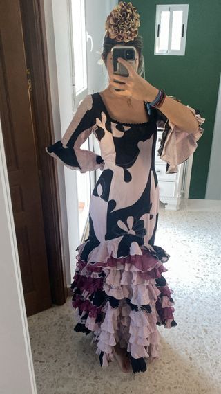 Traje de flamenca mujer talla única
