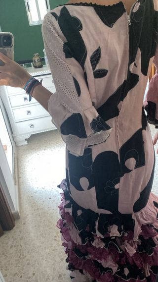 Traje de flamenca mujer talla única