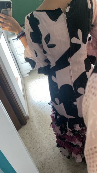 Traje de flamenca mujer talla única