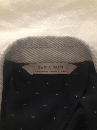 Blazer Zara Gris Claro Talla L