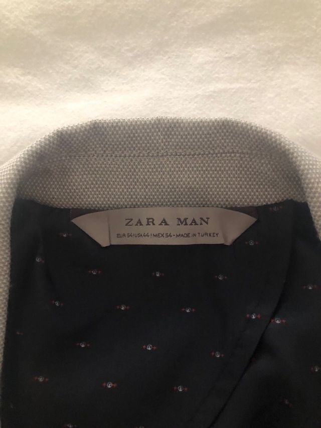 Blazer Zara Gris Claro Talla L