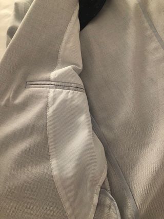 Blazer Zara Gris Claro Talla L
