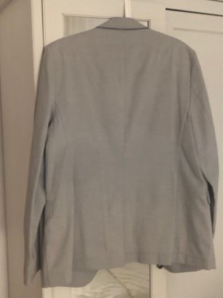 Blazer Zara Gris Claro Talla L