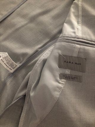 Blazer Zara Gris Claro Talla L