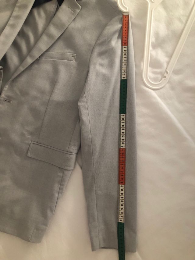 Blazer Zara Gris Claro Talla L