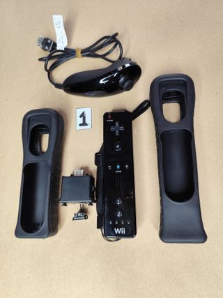 Mando Wii Wiimote Negro Completo #1