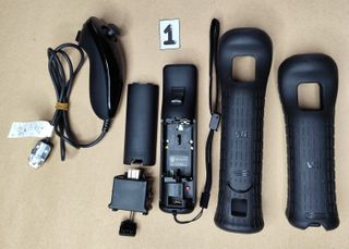 Mando Wii Wiimote Negro Completo #1