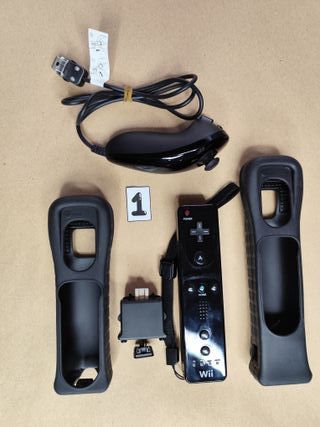 Mando Wii Wiimote Negro Completo #1
