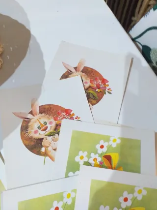 Set di cartoline illustrate vintage