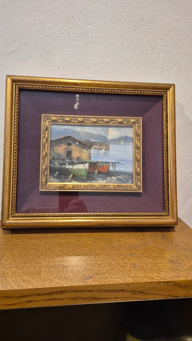 Dipinto a olio paesaggio marino