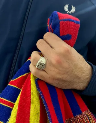 Sello de plata  de ley del Barça