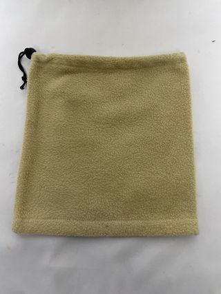 Sciarpa per bambini beige con cordone nero