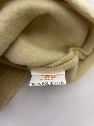 Sciarpa per bambini beige con cordone nero