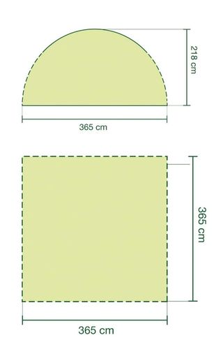 Tenda da festa 3,6 x 3,6 m COLEMAN