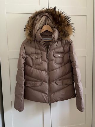 Chaqueta de plumas Baon  beige mujer