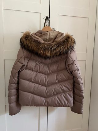 Chaqueta de plumas Baon  beige mujer