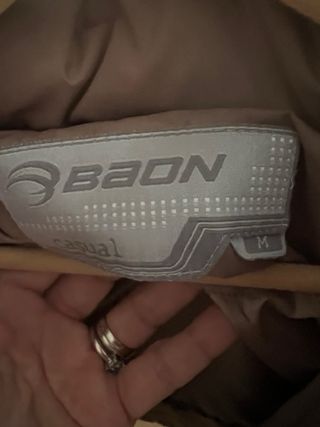 Chaqueta de plumas Baon  beige mujer