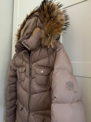 Chaqueta de plumas Baon  beige mujer