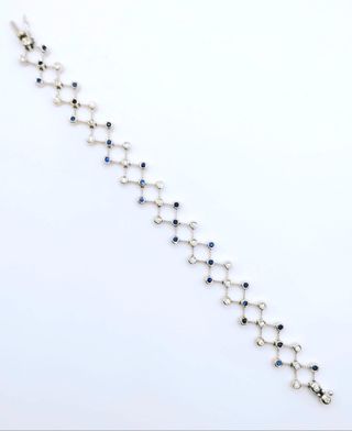 PULSERA CON DIAMANTES ORO BLANCO 18K