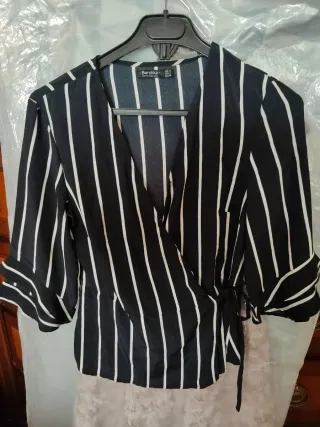 Camisa Bershka rayas manga mujer Talla S