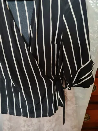 Camisa Bershka rayas manga mujer Talla S