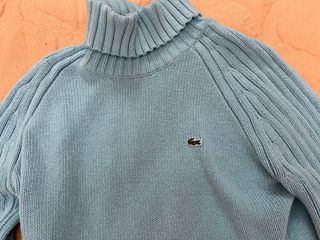 Jersey cuello alto Lacoste azul mujer