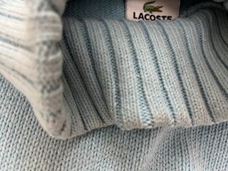 Jersey cuello alto Lacoste azul mujer