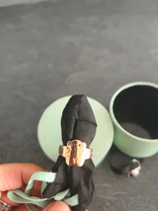 Anillo Tous Oso Plata Baño Oro