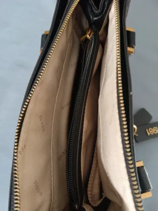 Borsa Guess marrone e oro, mai usata