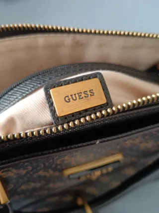 Borsa Guess marrone e oro, mai usata
