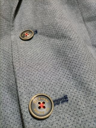 Americana El Ganso Talla 52 Gris Forro Rojo