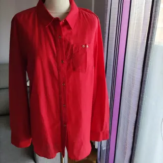CAMISA CORTEFIEL roja de manga larga