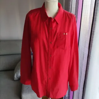 CAMISA CORTEFIEL roja de manga larga