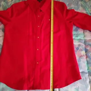 CAMISA CORTEFIEL roja de manga larga