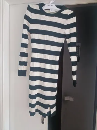 Vestido de punto Lefties rayas S