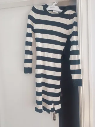 Vestido de punto Lefties rayas S
